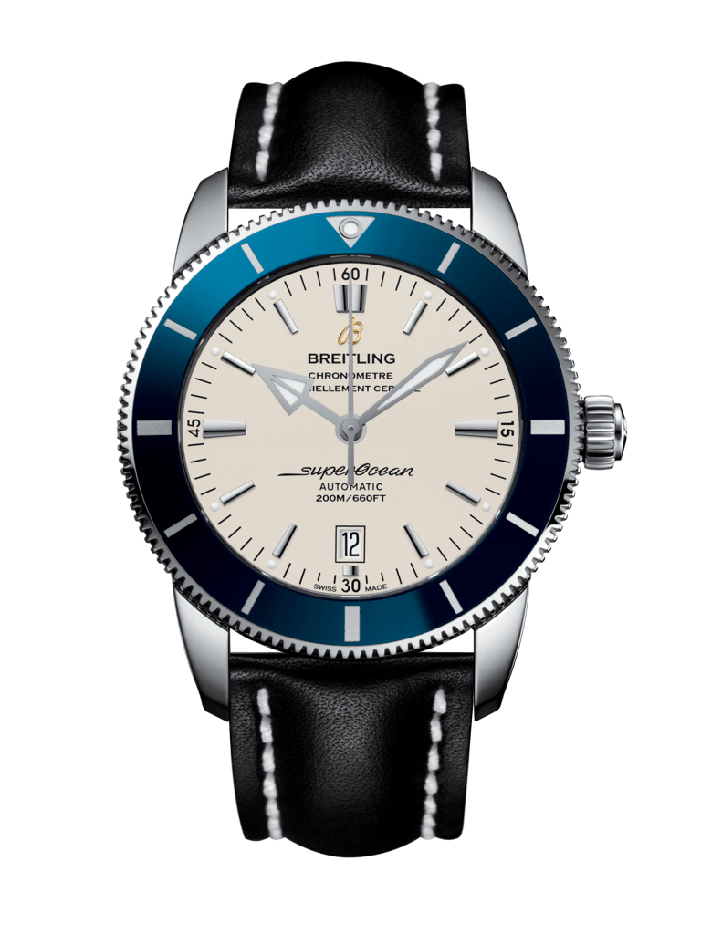 Breitling AB202016/G828/441X/A20BA.1 : Superocean Heritage II 46 Stainless Steel / Blue / Silver / Calf / Pin