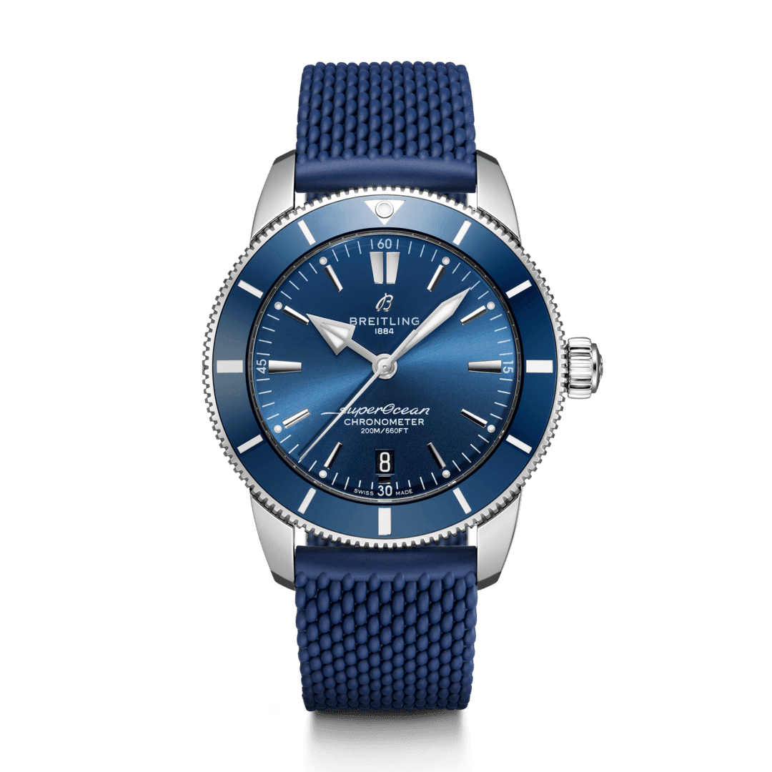Breitling AB2030161C1S1 : Superocean Heritage II B20 Automatic 44 Stainless Steel / Blue / Rubber / Folding