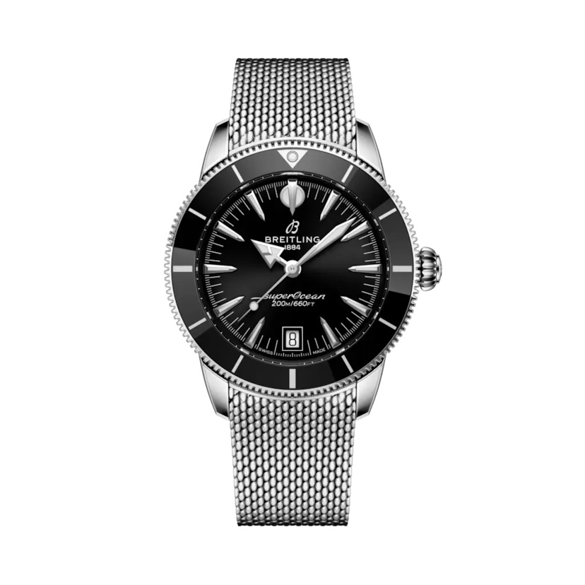 Breitling AB3110241B1A1 : Superocean Heritage B31 Automatic 40 Stainless Steel / Black / Milanese