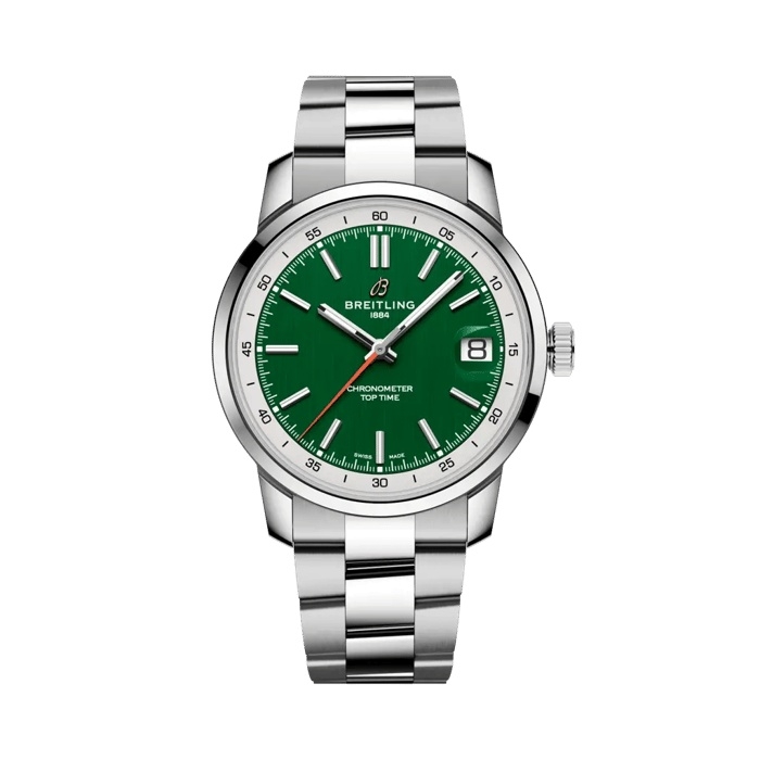 Breitling AB3113A71L1A1 : Top Time B31 Stainless Steel / Green / Bracelet