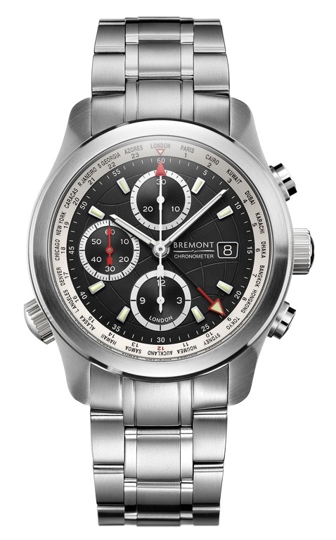 Bremont ALT1WTBKbr : ALT1-WT Worldtimer Black Bracelet