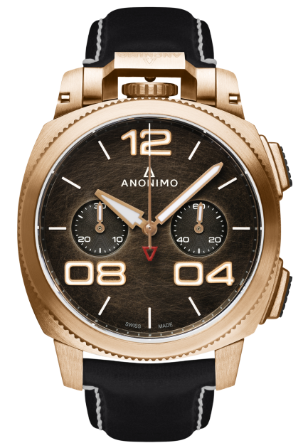 Anonimo AM-1120.04.001.A01 : Militare Chrono Bronze / Bronze / Leather