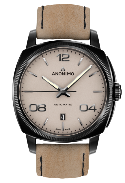 Anonimo AM-4000.02.229.K19 : Epurato Automatic Stainless Steel / DLC / Sand / Leather