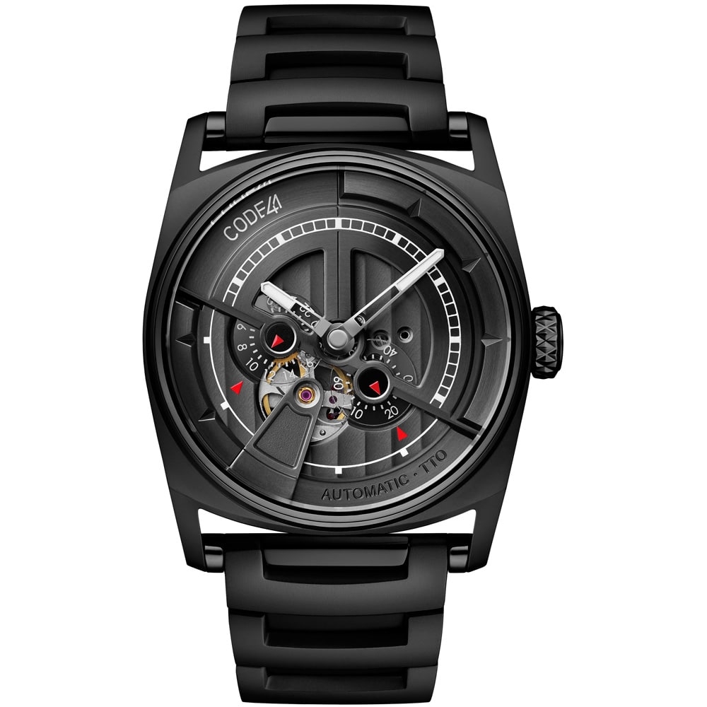 CODE41 AN01-BK-ST-MET-BK : Anomaly-01 Black PVD / Black