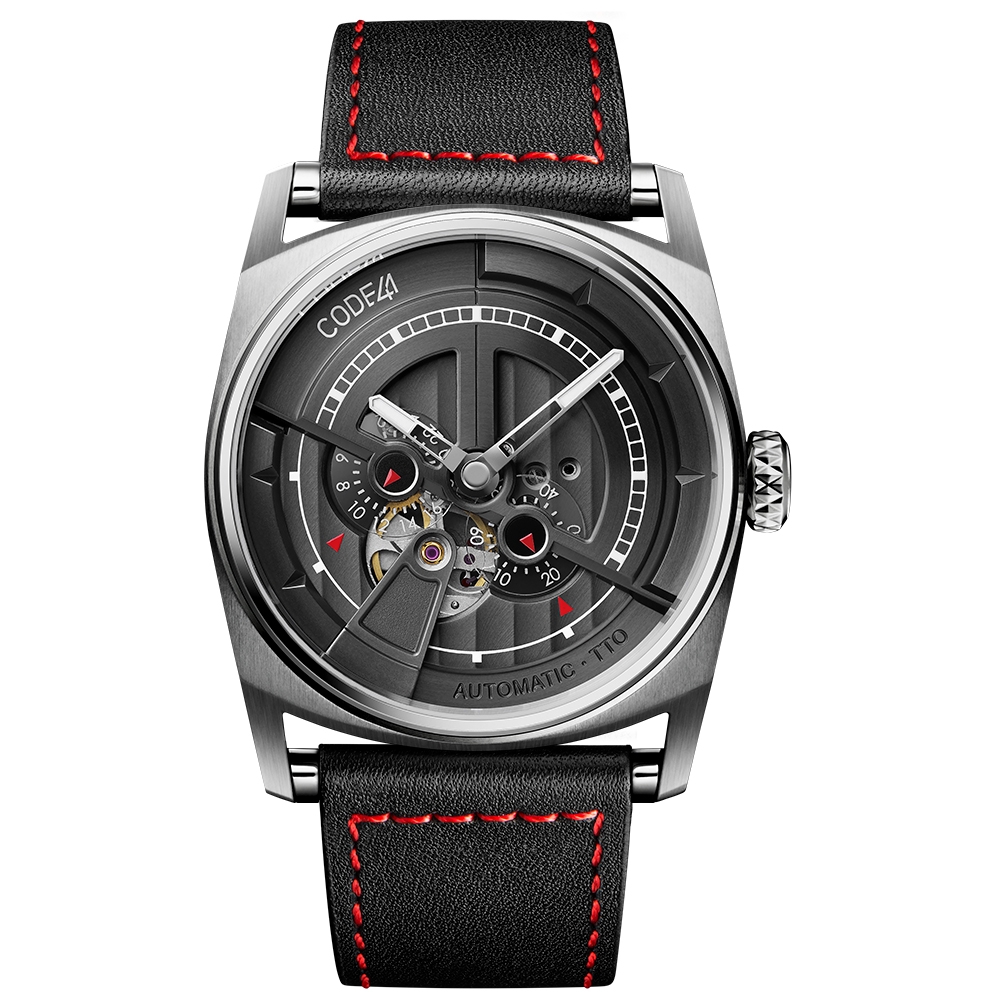 CODE41 AN01-IN-BK-ST-LEA-COU-SP : Anomaly-01 Stainless Steel / Black