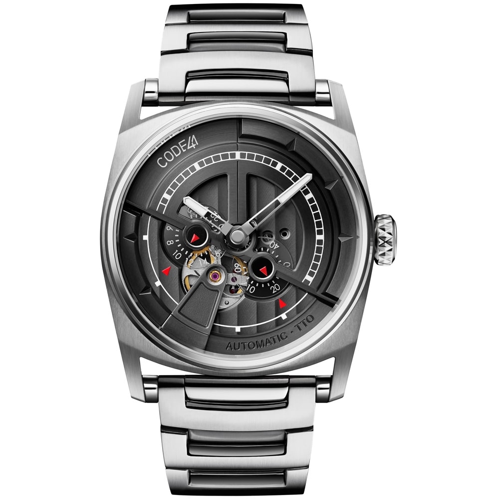 CODE41 AN01-IN-BK-ST-MET-IN : Anomaly-01 Stainless Steel / Black