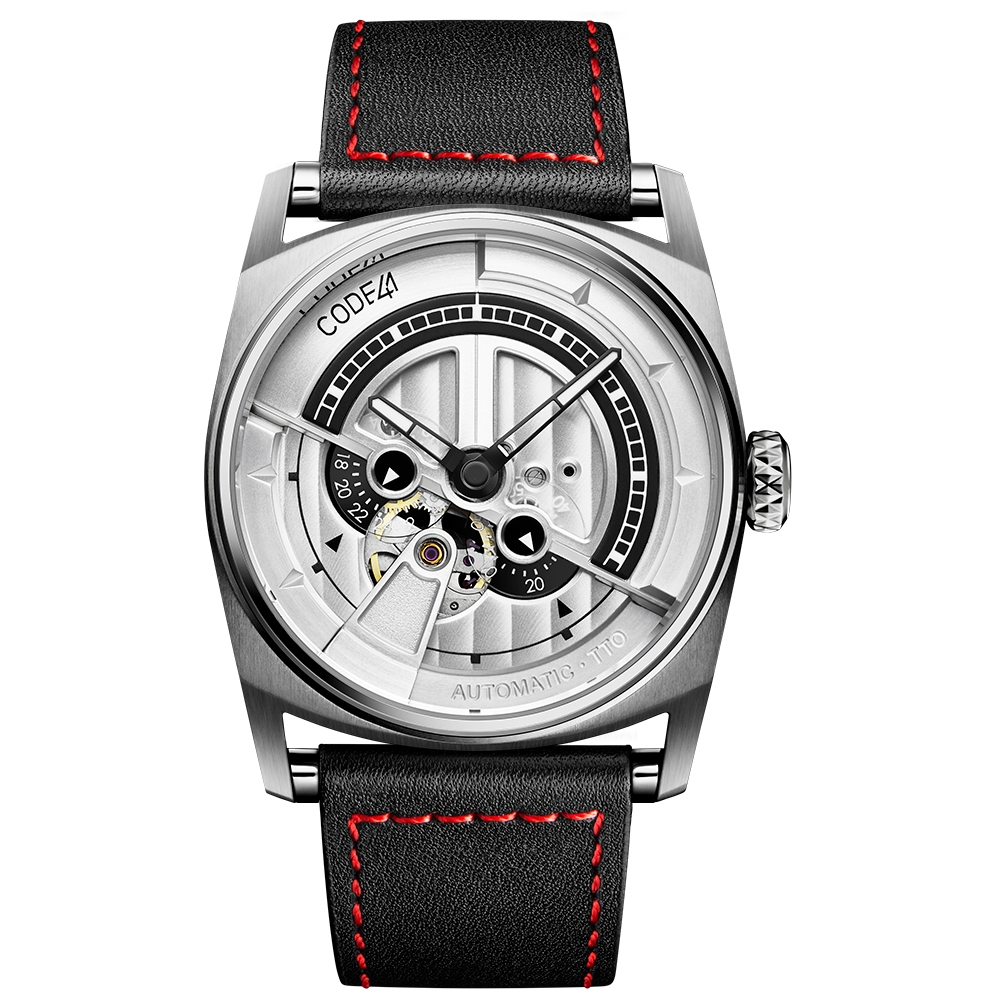 CODE41 AN01-IN-SIL-ST-LEA-COU-SP : Anomaly-01 Stainless Steel / Silver