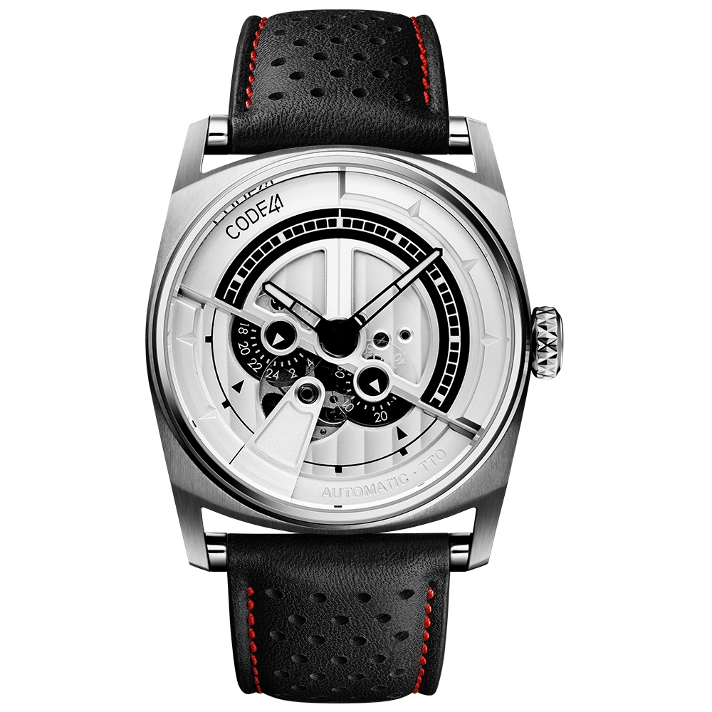 CODE41 AN01-IN-SIL-ST-LEA-PER-COU-SP : Anomaly-01 Stainless Steel / Silver