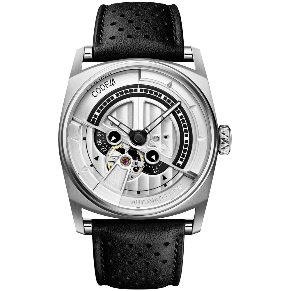 CODE41 AN01-IN-SIL-ST-PER-BK : Anomaly-01 Stainless Steel / Silver