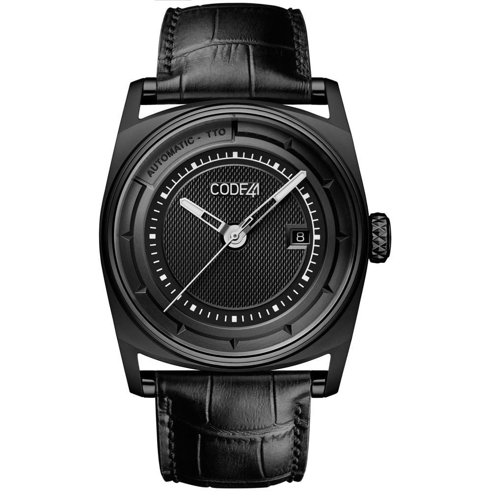 CODE41 AN02-BK-ST-ALIG-BK : Anomaly-02 Black PVD / Black