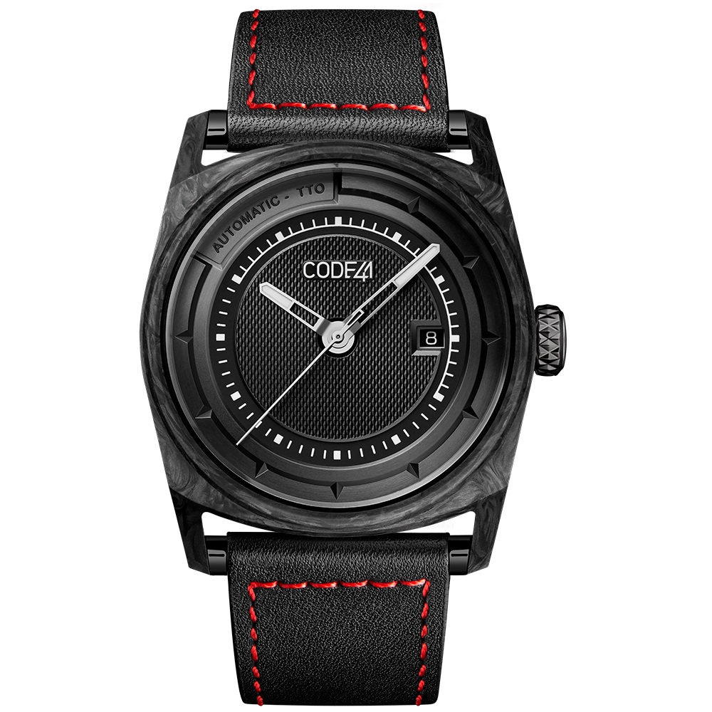 CODE41 AN02-CA-ST-LEA-COU-SP : Anomaly-02 Forged Carbon / Black