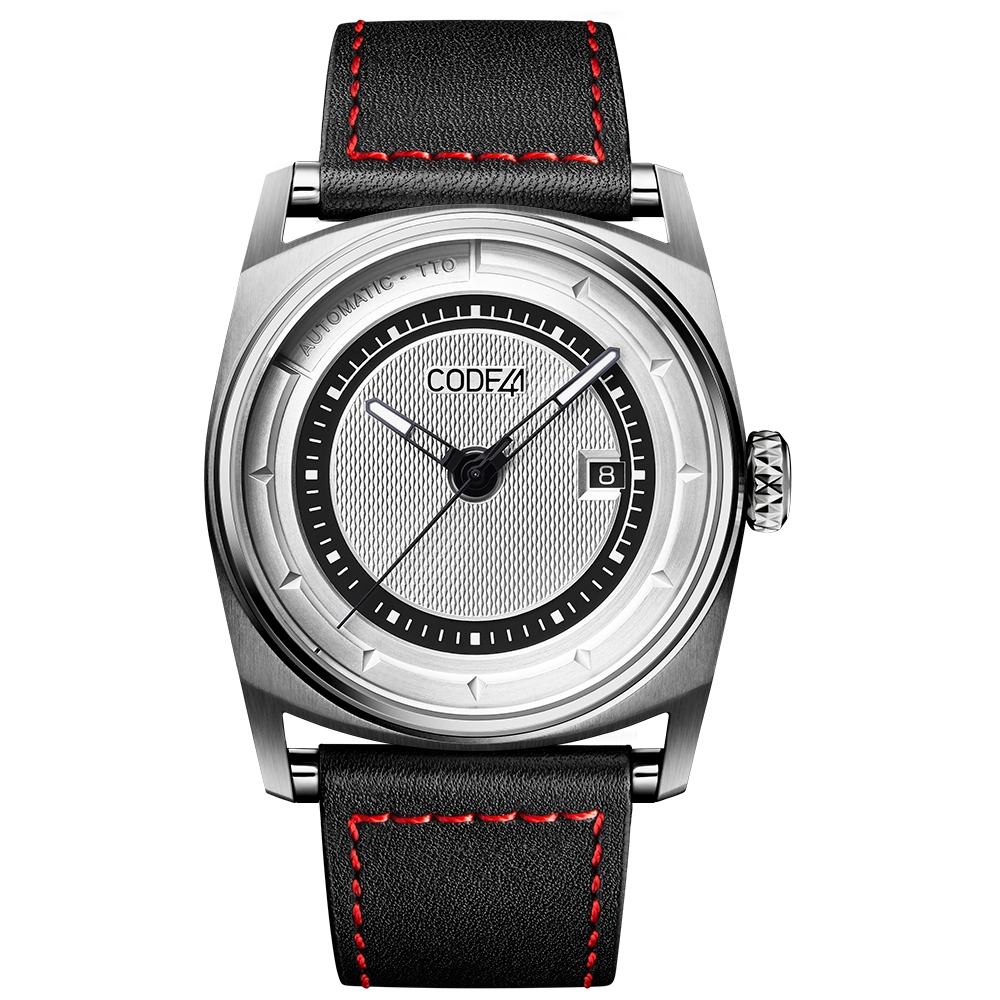 CODE41 AN02-IN-SIL-ST-LEA-COU-SP : Anomaly-02 Stainless Steel / Silver