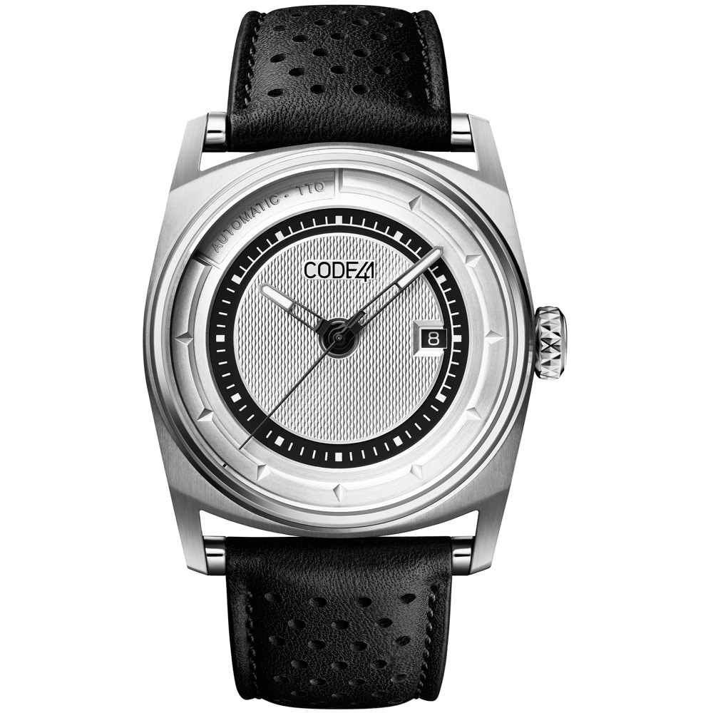 CODE41 AN02-IN-SIL-ST-PER-BK : Anomaly-02 Stainless Steel / Silver