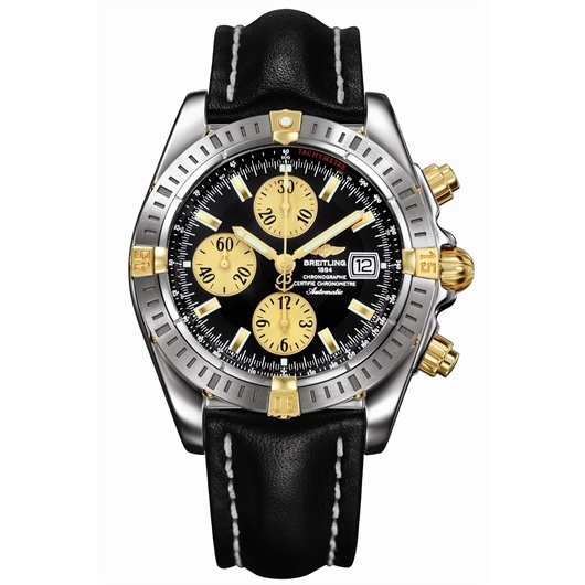 Breitling B1335611/B720 : Chronomat Evolution Stainless Steel / Yellow Gold / Black