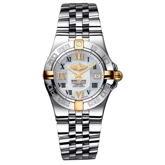 Breitling B71340L2.A688.368A : Galactic 30 Two Tone MOP / Roman / Bracelet