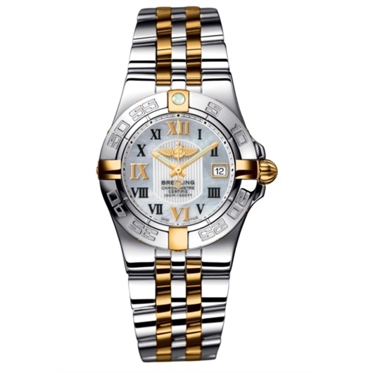 Breitling B71340L2.A688.368D : Galactic 30 Two Tone MOP / Roman / Two Tone Bracelet