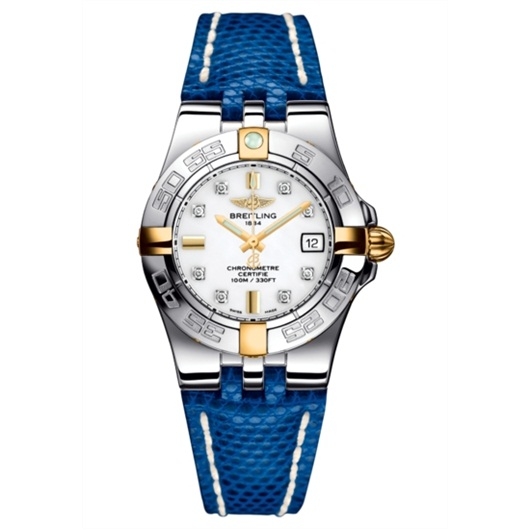 Breitling B71340L2.A714.163Z : Galactic 30 Two Tone White / Diamond / Teju