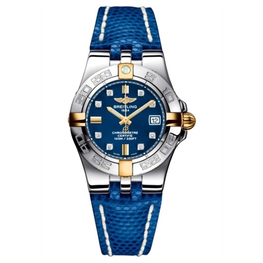 Breitling B71340L2.C815.163Z : Galactic 30 Two Tone Blue / Diamond / Blue Teju