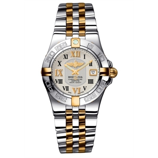 Breitling B71340L2.G671.368D : Galactic 30 Two Tone Silver / Roman / Two Tone Bracelet