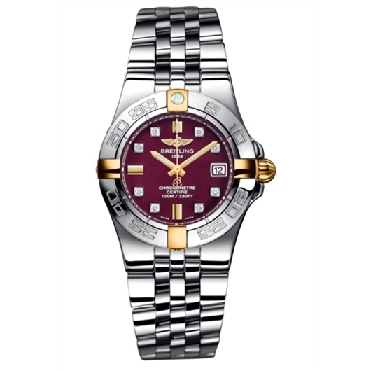 Breitling B71340L2.K526.368A : Galactic 30 Two Tone Red / Diamond / Bracelet