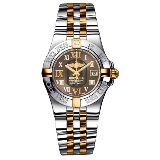 Breitling B71340L2.Q562.368D : Galactic 30 Two Tone Amber / Roman / Two Tone Bracelet