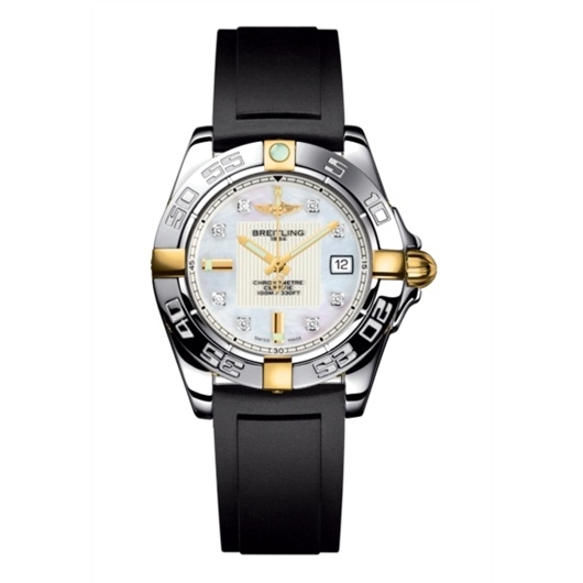 Breitling B71356L2.A710.133S : Galactic 32 Two Tone MOP / Diamond / Rubber