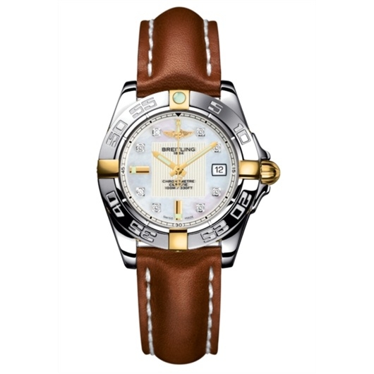 Breitling B71356L2.A710.406X : Galactic 32 Two Tone MOP / Diamond / Calf