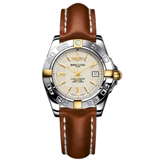 Breitling B71356L2.G703.406X : Galactic 32 Two Tone Silver / Calf