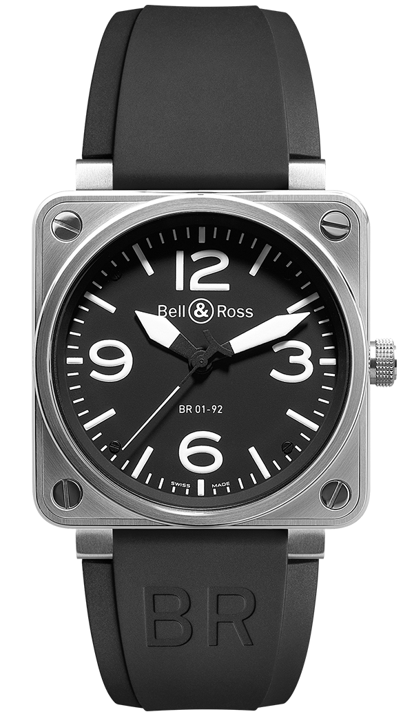 Bell & Ross BR0192-BL-ST : BR 01 92 Steel