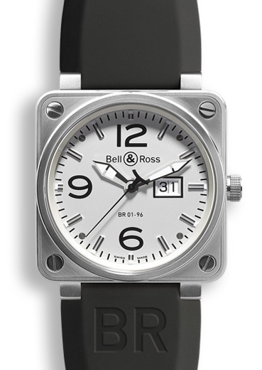 Bell & Ross BR0196WHST : BR 01 96 Grande Date