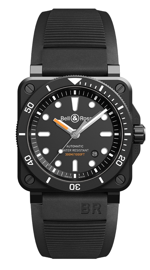 Bell & Ross BR0392-D-BL-CE/SRB : BR 03-92 Diver Black Matte
