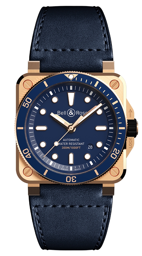 Bell & Ross BR0392-D-LU-BR/SCA : BR 03-92 Diver Blue Bronze