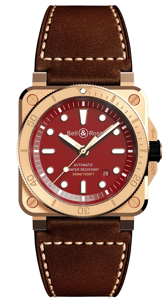 Bell & Ross BR0392-D-RD-BR/SCA : BR 03-92 Diver Burgundy Bronze / Japan