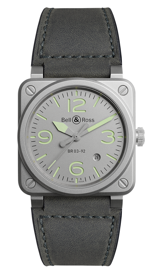 Bell & Ross BR0392-GR-ST/SCA : BR 03 92 Horolum