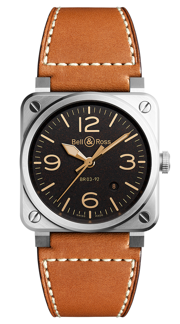 Bell & Ross BR0392-ST-G-HE/SCA/2 : BR 03 92 Golden Heritage
