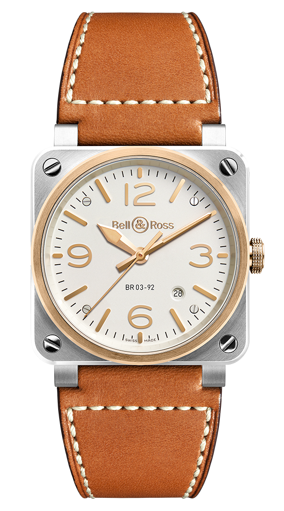 Bell & Ross BR0392-ST-PG/SCA : BR 03 92 Steel & Rose Gold