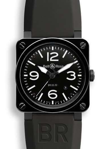 Bell & Ross BR0392CERBLPSRB : BR 03 92 Black Ceramic