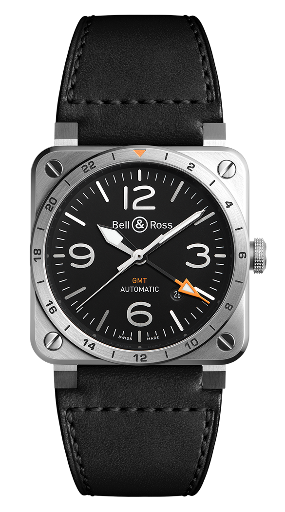 Bell & Ross BR0393-GMT-ST/SCA : BR 03 93 GMT