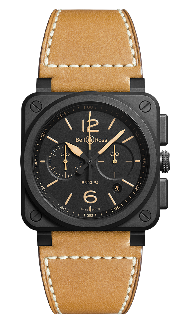 Bell & Ross BR0394-HERI-CE : BR 03-94 Heritage Ceramic