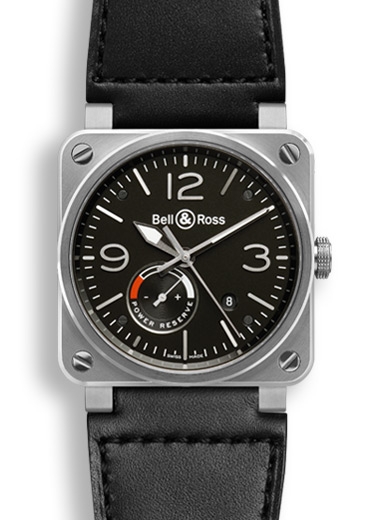 Bell & Ross BR0397-BL-SI/SCA : BR 03 97 Reserve de Marche