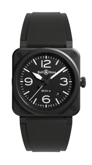 Bell & Ross BR03A-BL-CE/SRB : BR-03 92 Black Matte
