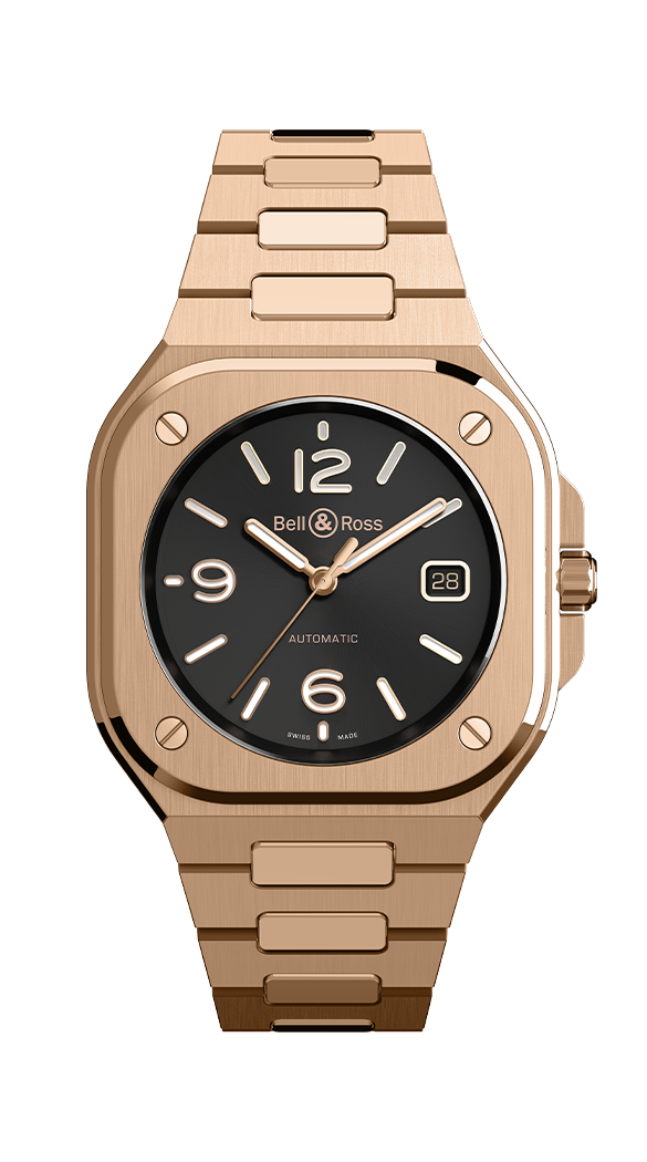 Bell & Ross BR05A-BL-PG/SPG : BR 05 Rose Gold / Black / Bracelet