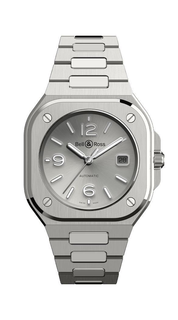 Bell & Ross BR05A-GR-ST/SST : BR 05 Stainless Steel / Silver / Bracelet