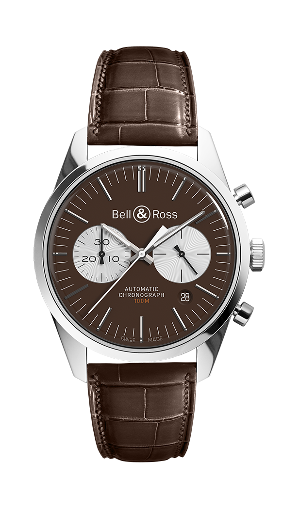Bell & Ross BRG126-BRN-ST/SCR : BR 126 Original Brown Chronograph