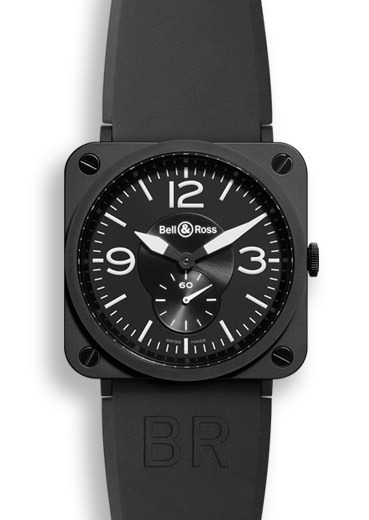 Bell & Ross BRS-BL-CMAT/SRB : BR S Matte Black Ceramic