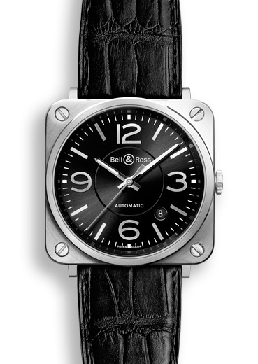 Bell & Ross BRS92BLST : BR S Officer Black