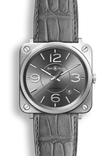 Bell & Ross BRS92RUSTSCR : BR S Officer Ruthenium
