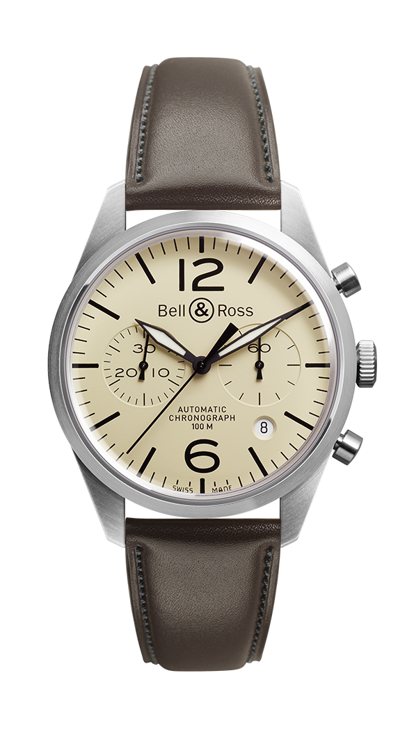 Bell & Ross BRV126-BEI-ST/SCA : BR 126 Original Beige Chronograph