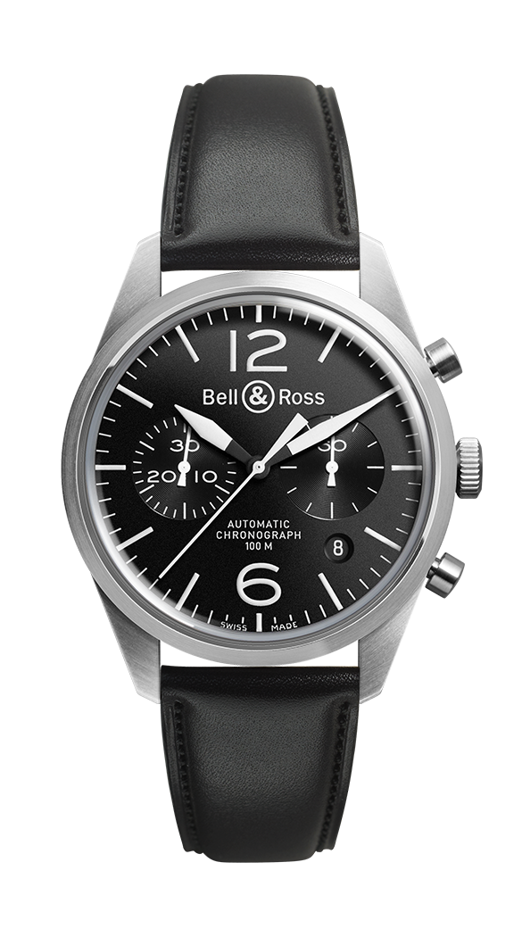Bell & Ross BRV126-BL-ST/SCA : BR 126 Original Black Chronograph