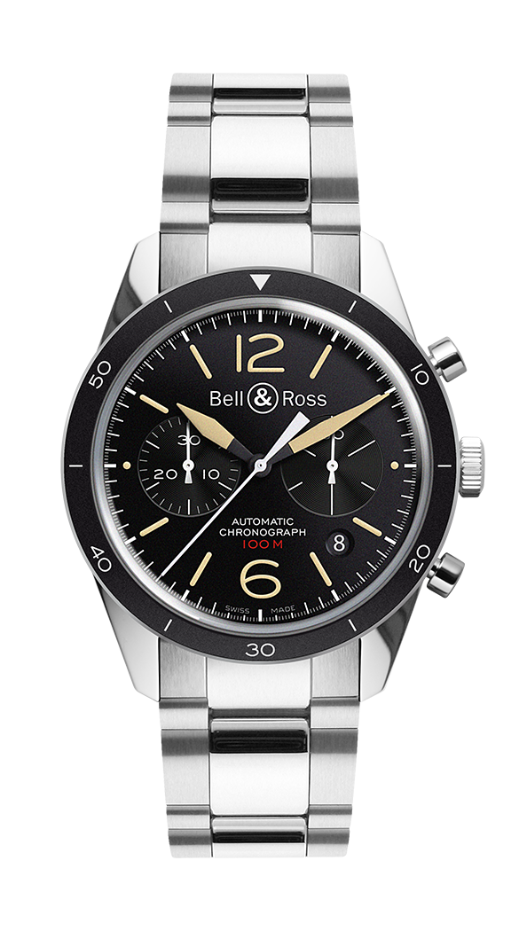 Bell & Ross BRV126-ST-HER/SST : BR 126 Sport Heritage Chronograph